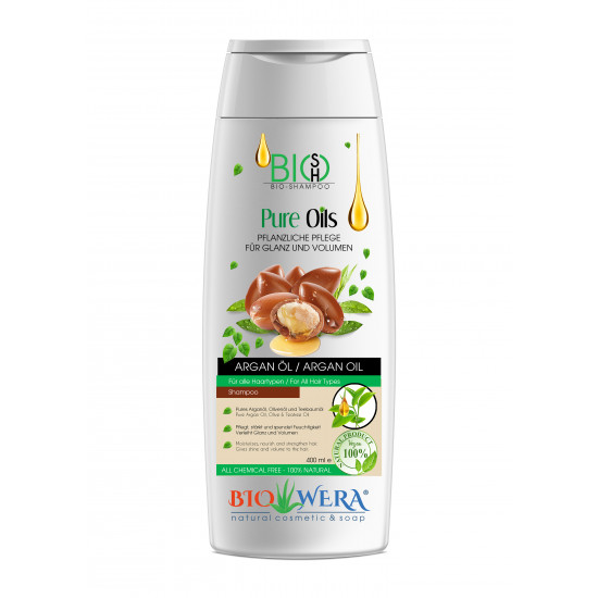 BIO-SHAMPOO ARGAN ÖL - FÜR GLANZ UND VOLUMEN - PFLANZLICHE PFLEGE - 400ML BIO-SHAMPOO ARGAN ÖL - FÜR GLANZ UND VOLUMEN - PFLANZLICHE PFLEGE - 400ML